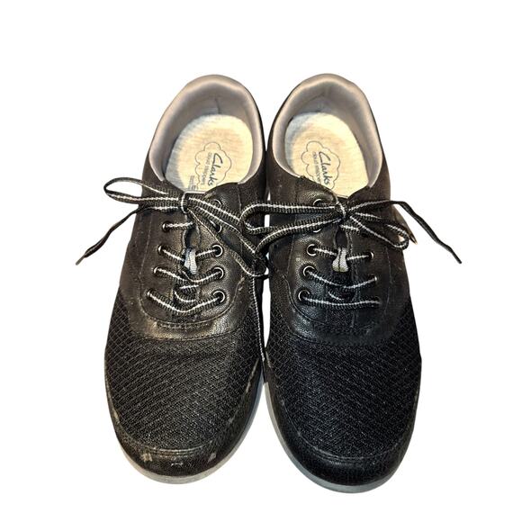 Clarks 8.5 Cloud Stepper Women's Gray Tennis Shoe Athletic Sneaker 8 1/2 - Picture 1 of 7